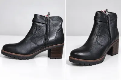 Bottines ARA HighSoft noires à talon – Cuir
