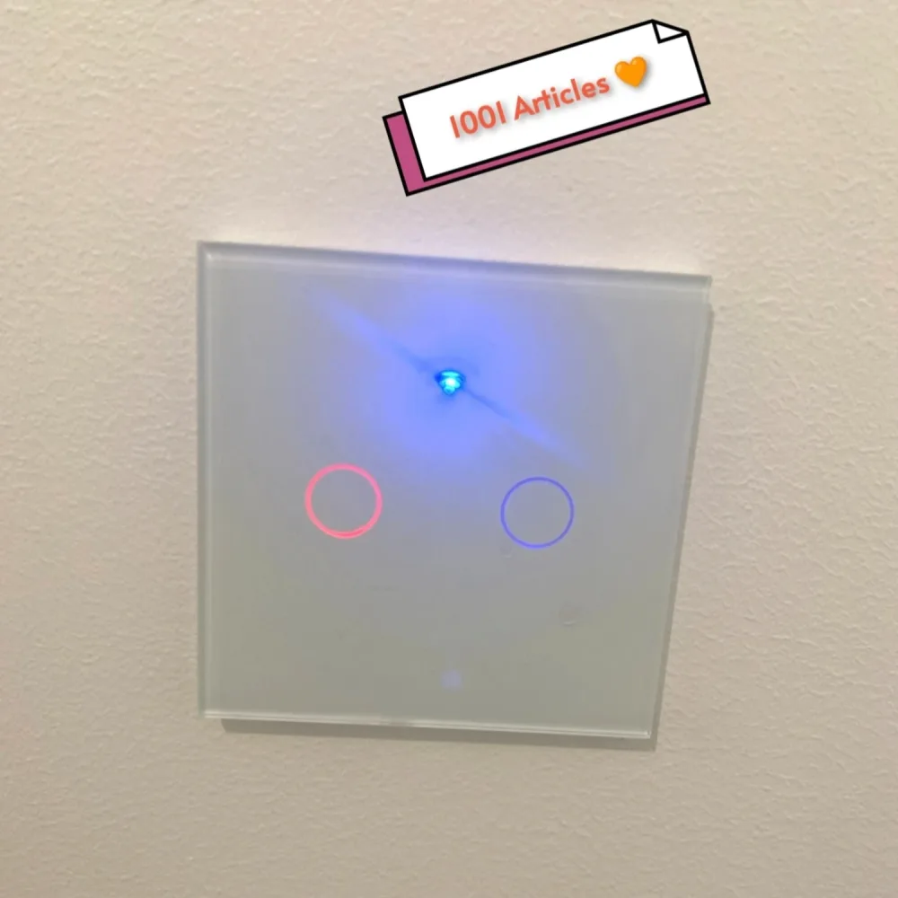 Interrupteur Tactile intelligent Wifi Tuya Smart, sans ou avec Neutre