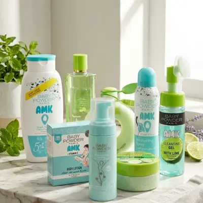 باقة الانتعاش والنظافة الفائقة (Baby Powder Paris - Green & Turquoise Edition)