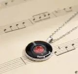 vinyl necklace