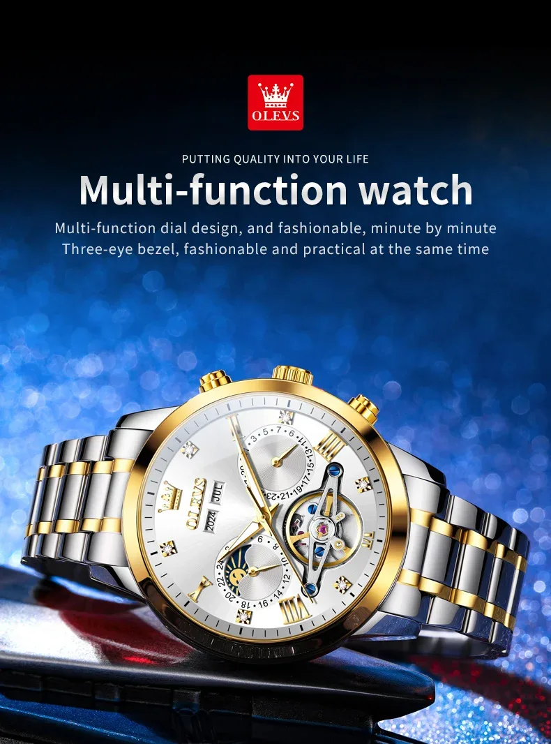 montre  Automatic Mechanical olevs  Original water ressiste 30 Metre