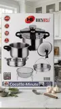 BRENDELI Cocotte-Minute 4+7L 22CM Stainless Steel Set 7PCS