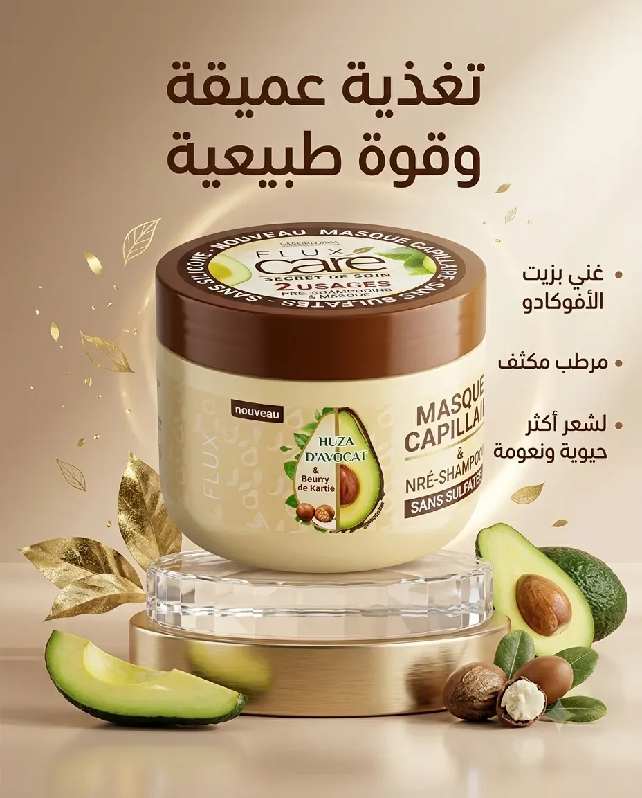 Flux care mask للشعر المجعد