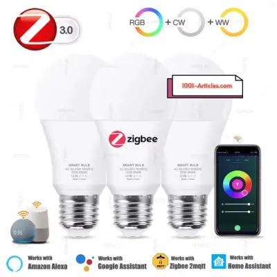 Lampe LED E-27 Intelligente, Tuya Smart , RGB, Google Home et Alexa