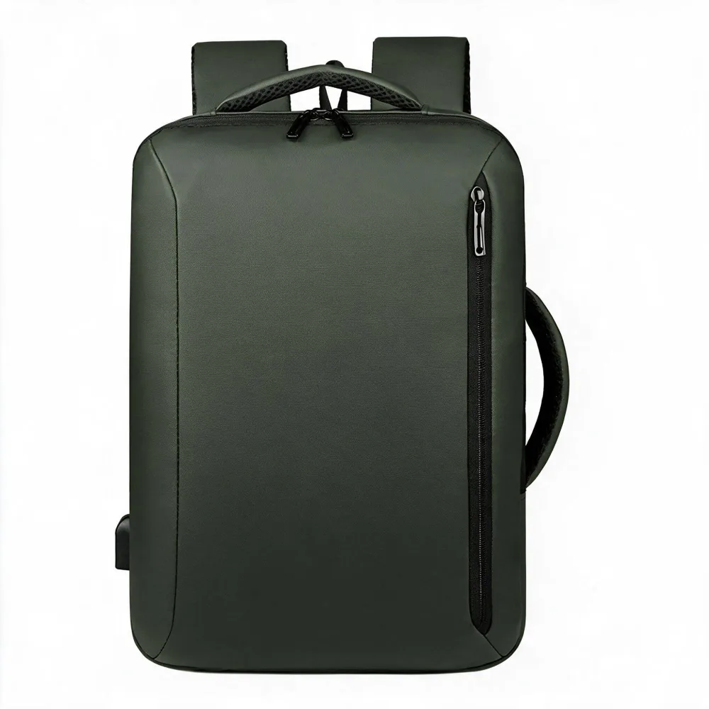 Sac à Dos Business Voyage pour Homme Convertible en Sac à Main Poche Extensible Vert SACHM01V - حقيبة ظهر للرجال متعددة الاستخدامات للكمبيوتر المحمول