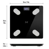 ميزان الجسم الذكي (Smart Scale) عالي الدقة – متابعة الوزن والبيانات الصحية عبر الهاتف (يتحمل حتى 180 كغ)