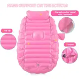 Baignoire gonflable pour bébé antidérapante avec poche latéral – حوض الاستحمام قابل للنفخ للأطفال