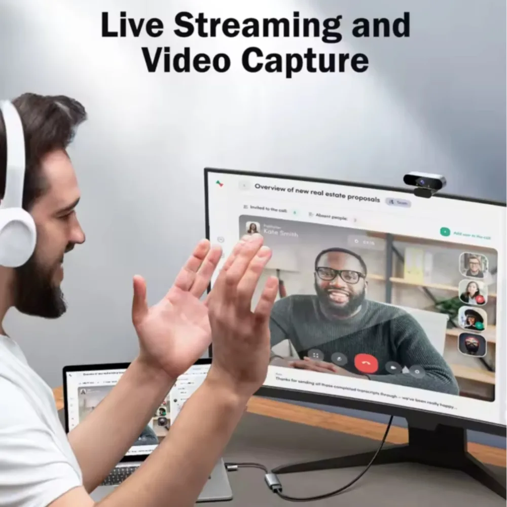 Carte d'acquisition vidéo HDMI vers USB / USB Type C à 1080p