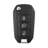 Coque de clé télécommande Peugeot Flip 3 boutons HU83 pour Xhorse XEPG00EN PCB