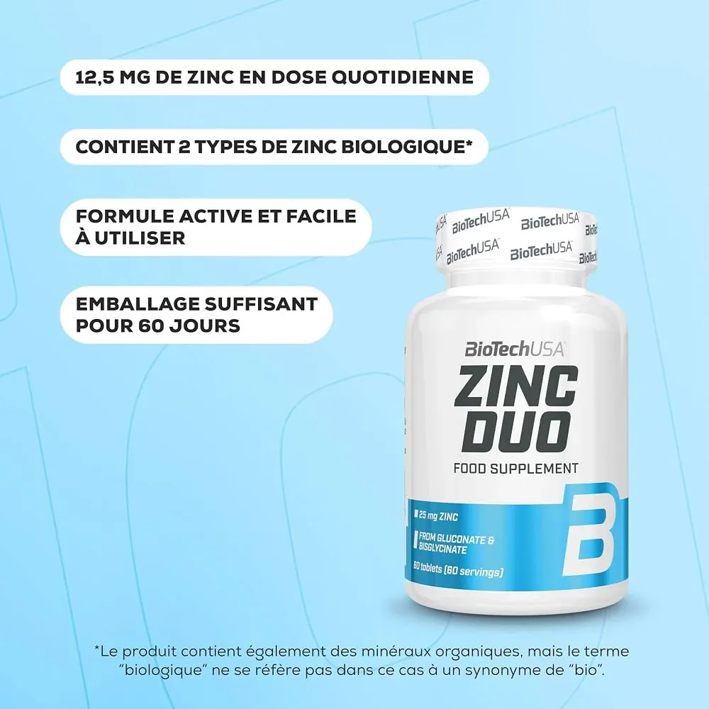 ZINC DUO BIOTECH 60CAPS