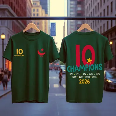 TSHIRT MCA CHAMPIONS 10 VERT