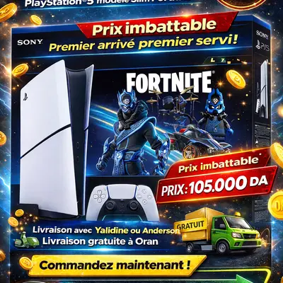 Console PS5 slim digital Fortnite neuf sous emballage
