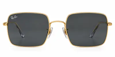 Lunettes de Soleil Ray-Ban Frank RB1971 Square – Métal Doré et Verres Gris