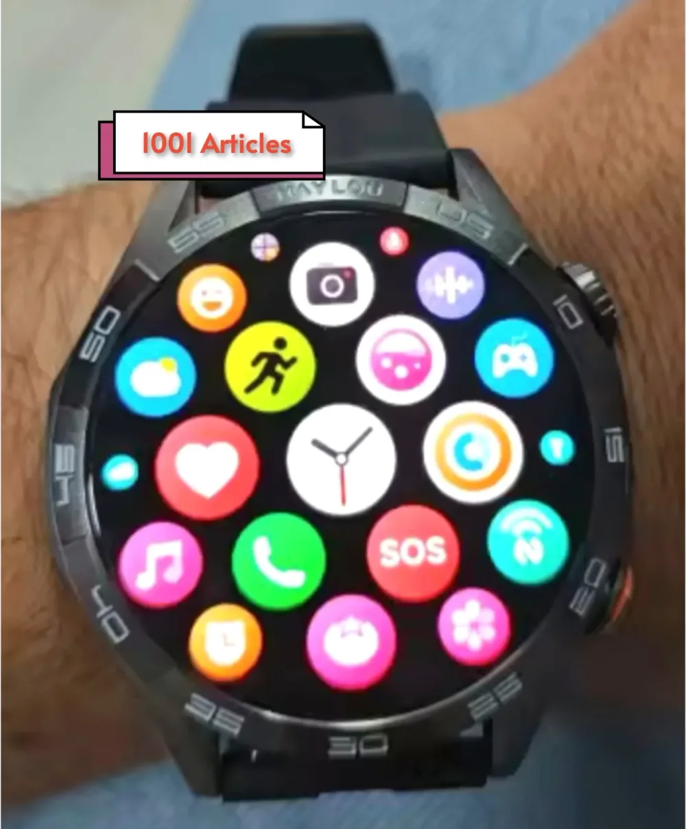HAYLOU SOLAR 5 - Smart Watch pour Homme - 1.58", Amoled 60Hz, IP68