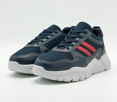 Chaussure streetwear casual confortable semelle absorbante au chocs - BLEU NUIT