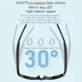 Lunettes de soleil intelligentes ecouteurs sans fil Bluetooth, appels mains libres - نظارات شمسية ذكيةو سماعات رأس لاسلكية بتقنية البلوتوث
