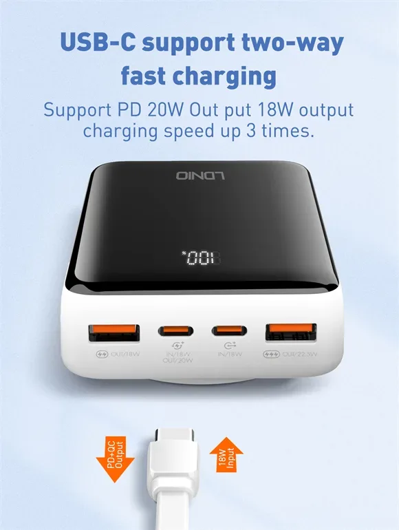 Power Bank PQ18 20000mAh Magnetic Wireless