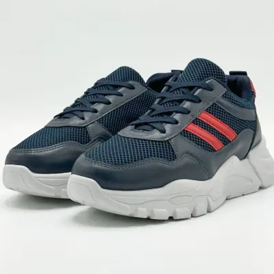 Chaussure streetwear casual confortable semelle absorbante au chocs - BLEU NUIT