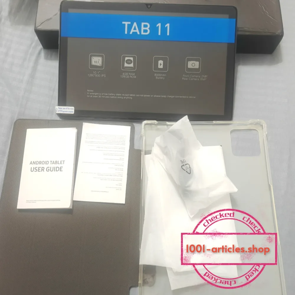 Tablette PRITOM TAB 11, 10.1 pouces, Android 14, 08 Go/128 Go, 8000 mAh, Wifi