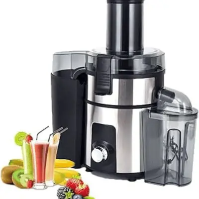 مستخلص عصير Multismart MS-JC5201 350W Inox – عصارة فواكه كهربائية احترافية لعصير طبيعي صحي