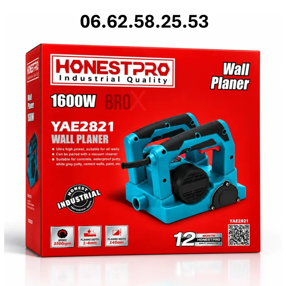 Raboteuse Murale 1600W HONESTPRO YAE2821