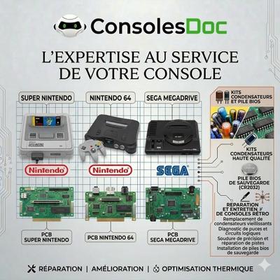 Nettoyage et entretien Consoles Rétro