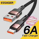 Cable Original ESSAGER 66W 6A USB-Type C - QC 3.0