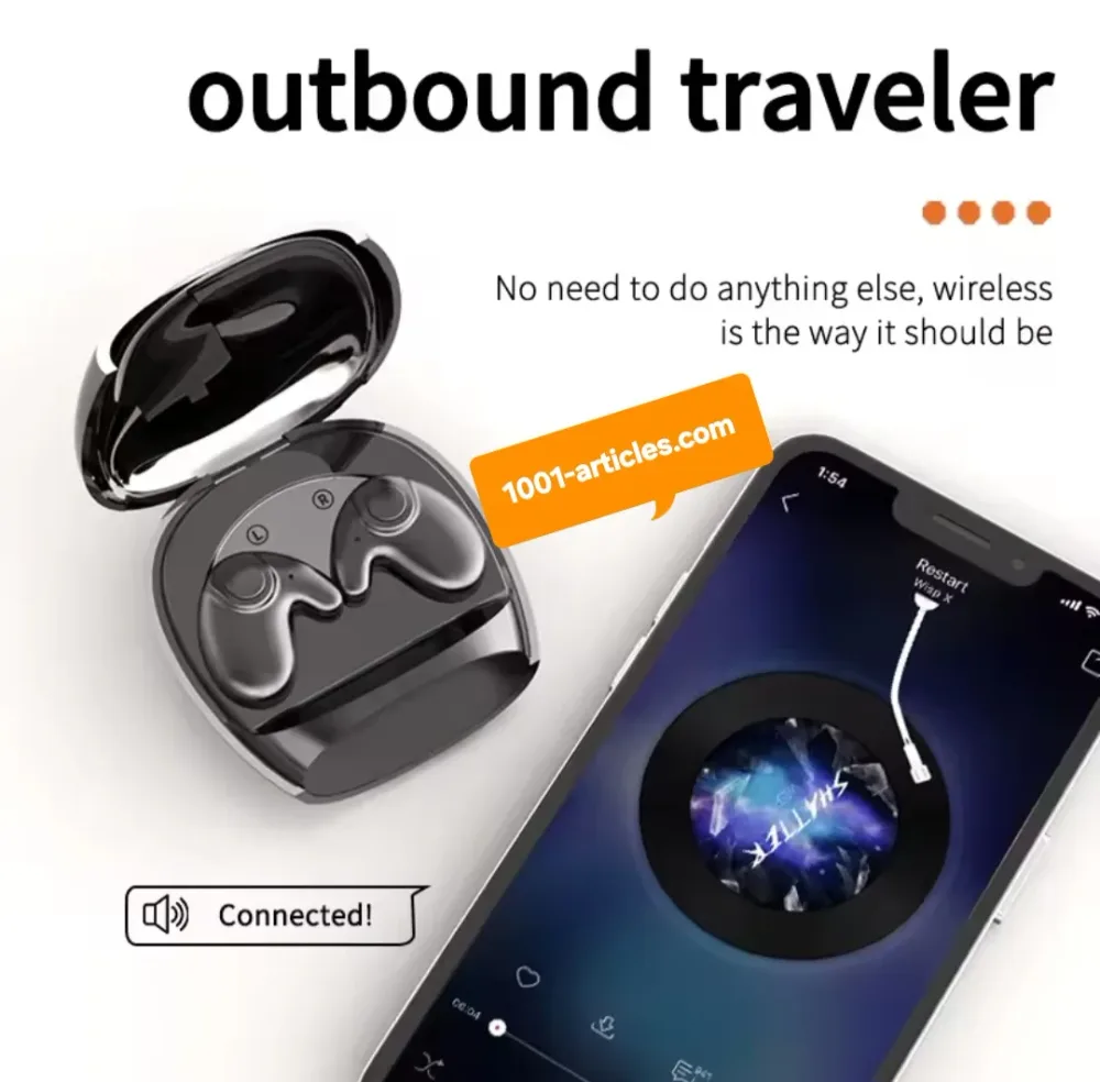 Écouteurs Intra-Auriculaire, Compacts, Wireless Bluetooth Confortables.