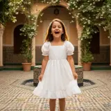 فستان "سحابة الصيف" الأبيض (White Cloud Dress)