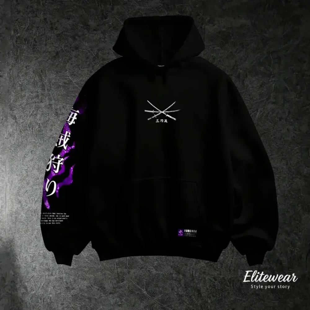 HOODIE OVERSIZE ZORO KING OF HELL