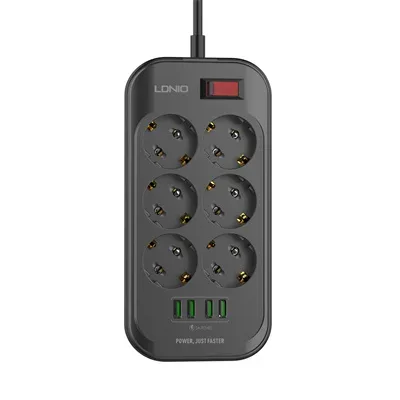 Power Strip  6 AC Outlets EU  SE6403