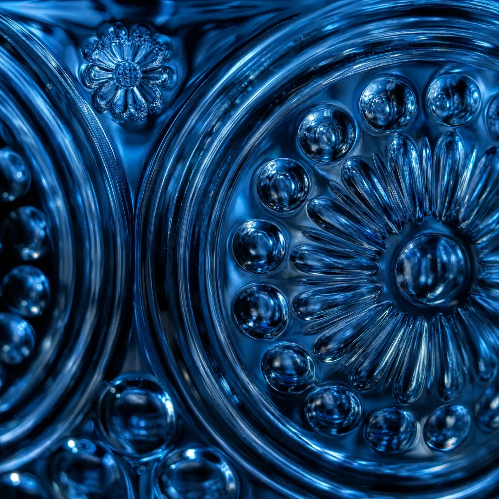 COLLECTION DE VERRES DÉCORÉS BLUE