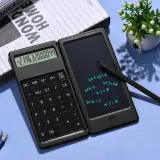 Calculatrice pliable et numérique avec tablette d’écriture LCD 6 pouces – آلة حاسبة ولوحة كتابة 2في1