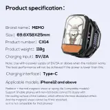 Refroidisseur Téléphone MEMO CX14 – Semi-conducteur, Batterie 2000mAh, Magnétique & Clip