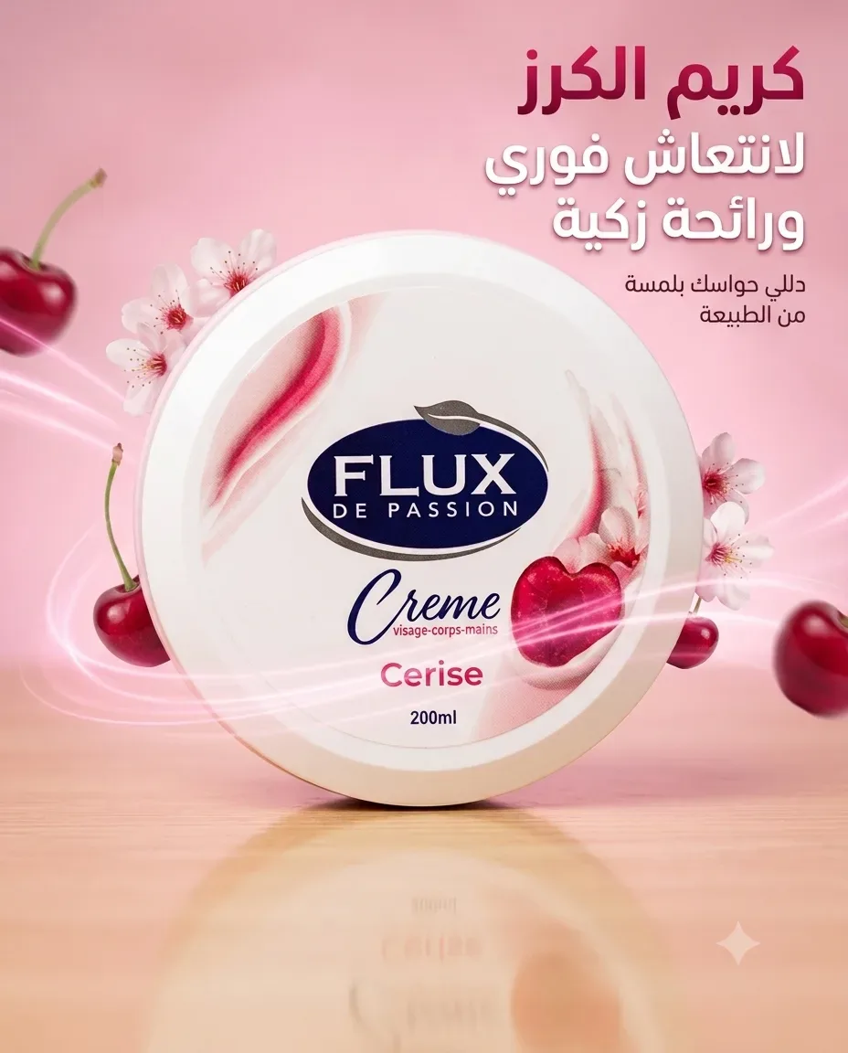 Flux كريمة كرز مرطب 200مل