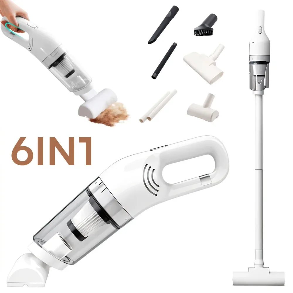 Aspirateur Portable Multifonction 6en1 JB-168 batterie 1800 mAh Filtre HEPA - مكنسة كهربائية محمولة