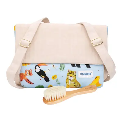 Petit Sac à Dos Mustela Jungle + Brosse en Bois Bébé