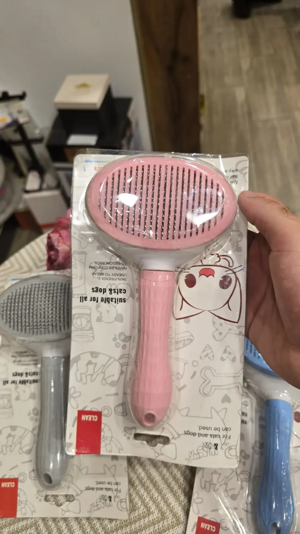🐱 BROSSE DE TOILETTAGE OVALE