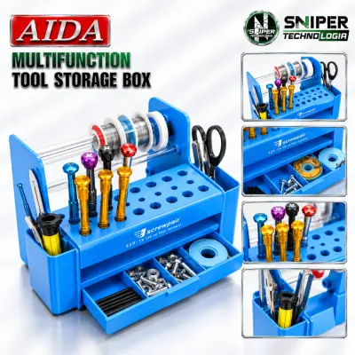 MULTIFUNCTION TOOL STORAGE BOX AIDA AD-001G
