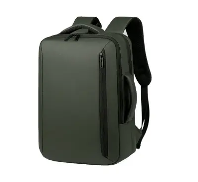 Sac à Dos Business Voyage pour Homme Convertible en Sac à Main Poche Extensible Vert SACHM01V - حقيبة ظهر للرجال متعددة الاستخدامات للكمبيوتر المحمول
