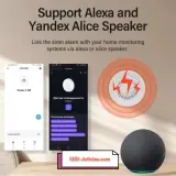 Sirène - alarme sonore de sécurité intelligente - Wifi - Zigbee Tuya Smart