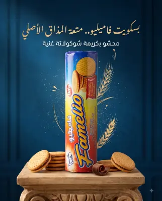 بسكويت محشو بكريمة ذوق الشكولاطة-بيفا-