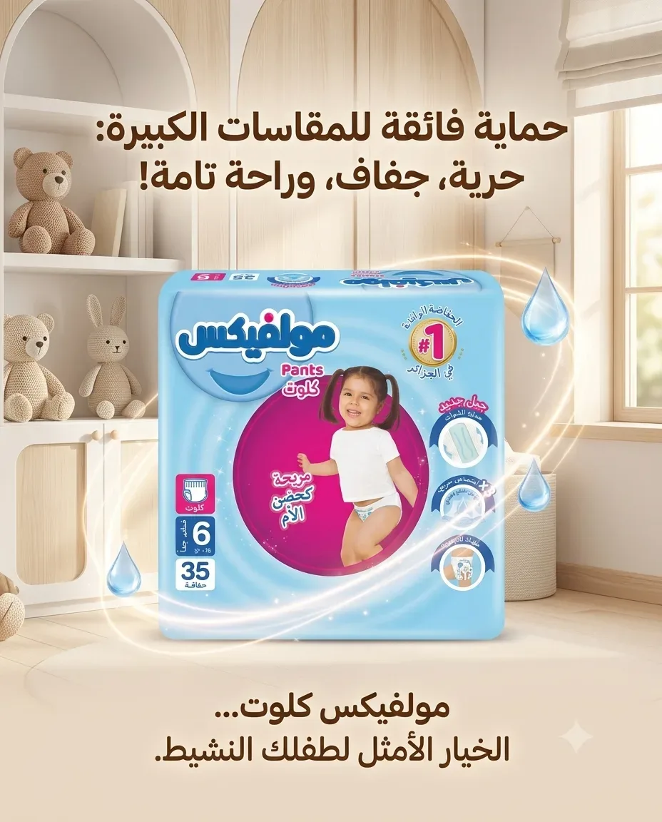 Molfix حفاظة كلوت 6-35