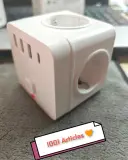 Multiprises 7 en 1 - Cube Power Strip Avec Protection de Surintensité