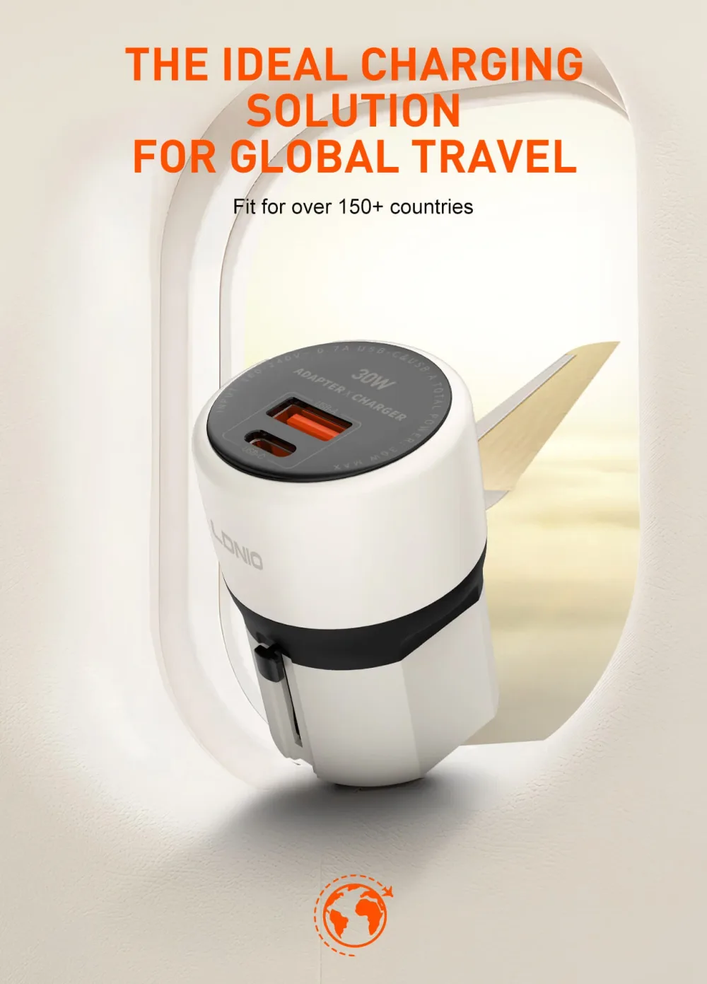 30W Super Fast Charging Global Mobile Phone Charger Q2319