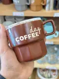 ☕ Mug en Céramique "Day Coffee" avec Couvercle