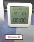 Capteur intelligent et afficheur de température 🌡 et du taux d'humidité, Tuya Smart .