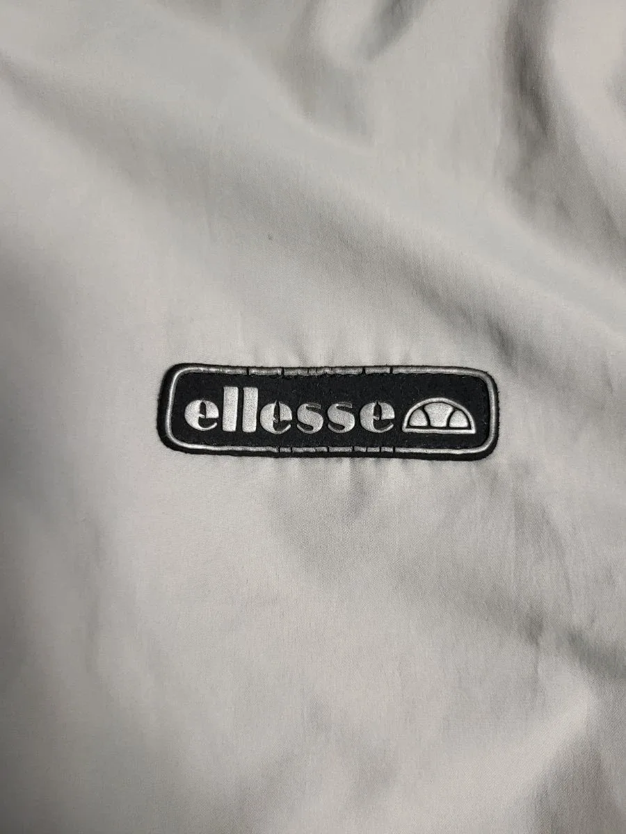 Coupe-vent Ellesse gris homme veste zippée bandes logo
