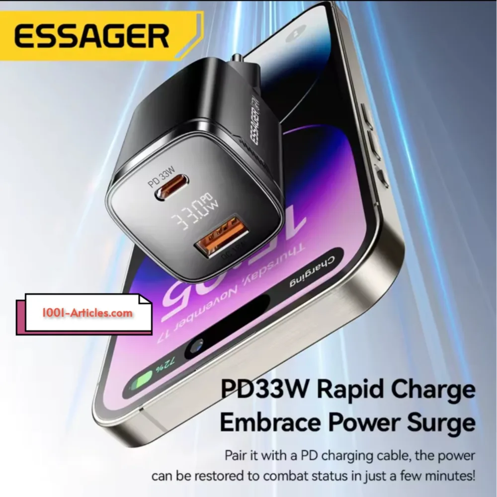 Chargeur Rapide Charge PD33W Original - ESSAGER