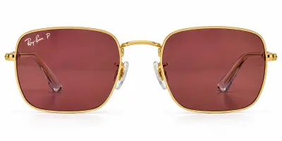 Ray-Ban Frank RB3857 – Lunettes de Soleil Dorées – Verres Rosés